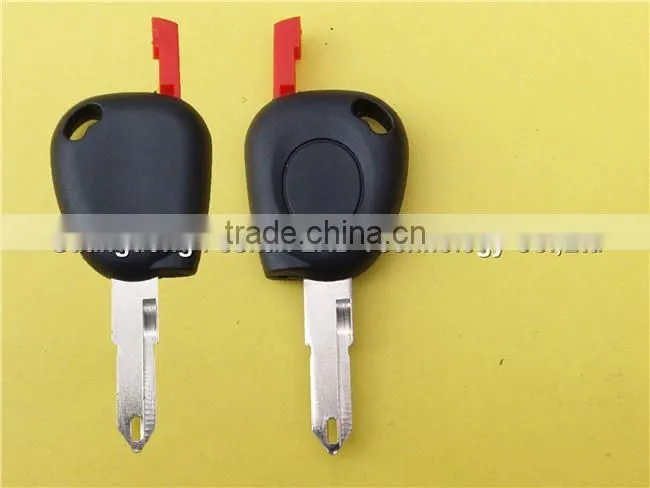 Replacement One Button Remote Key Fob Blank for RENAULT with light and red plug