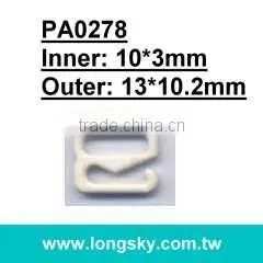 metal bra slide and bra strap hook and adjuster (PA0273/6.5mm inner)