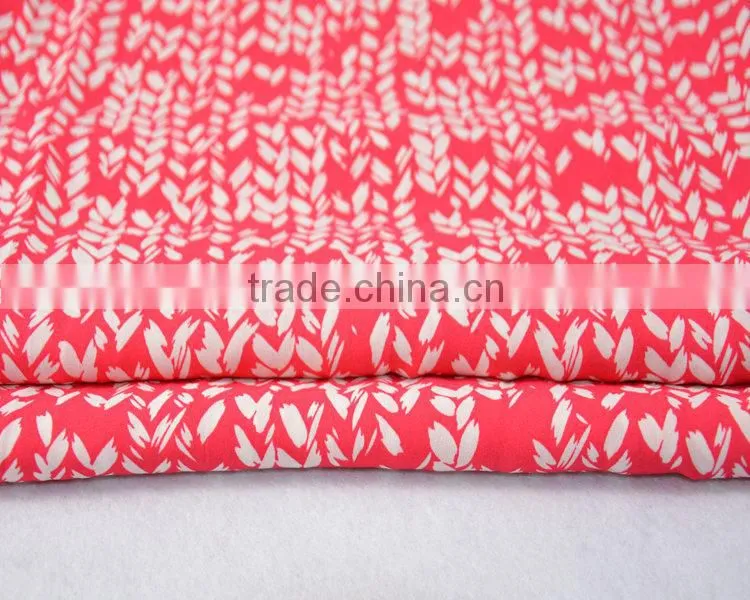 Jiufan Textile Plain Woven Printed Georgette Fabric 100% Polyester Soft Touch Fabric
