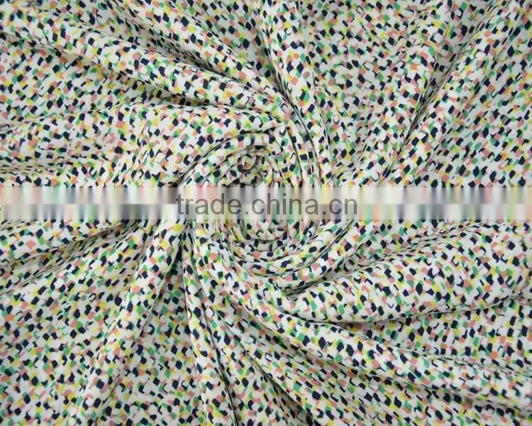 Jiufan Textile Soft Touch Plain Woven 100% Polyester Printed Georgette Fabric