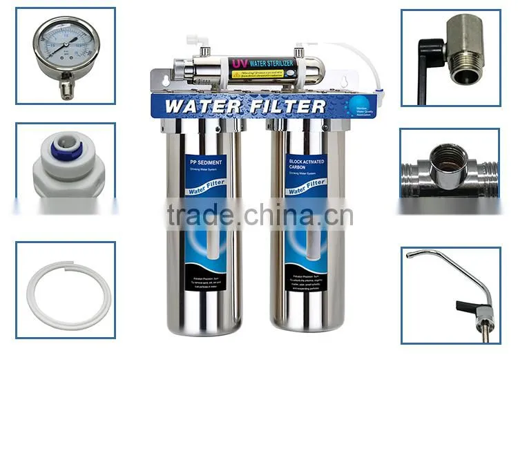 Custom Stainless Steel Activated Carbon Water Filter System