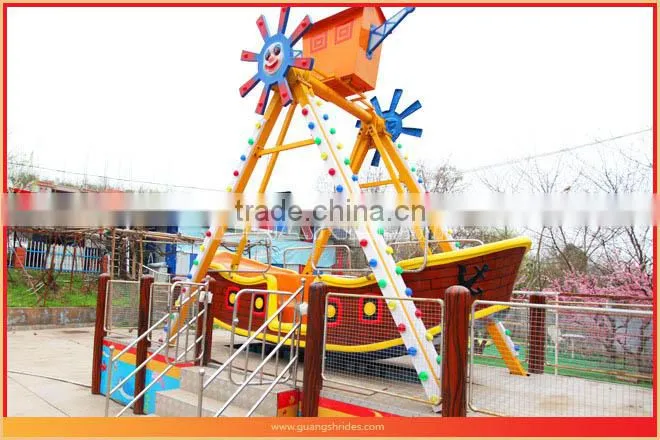 Amusement park colorful mini pirate ship for sale