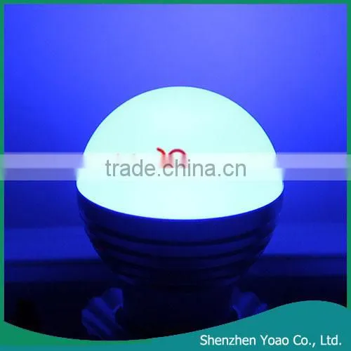 E27 3W RGB LED Light Bulb 85-265V