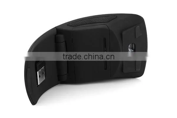 2.4Ghz Foldable Computer Black Wireless Mouse