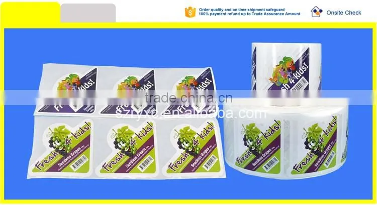 Self adhesive label sticker for farm product