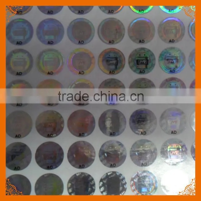 custom made 3d hologram sticker for id card