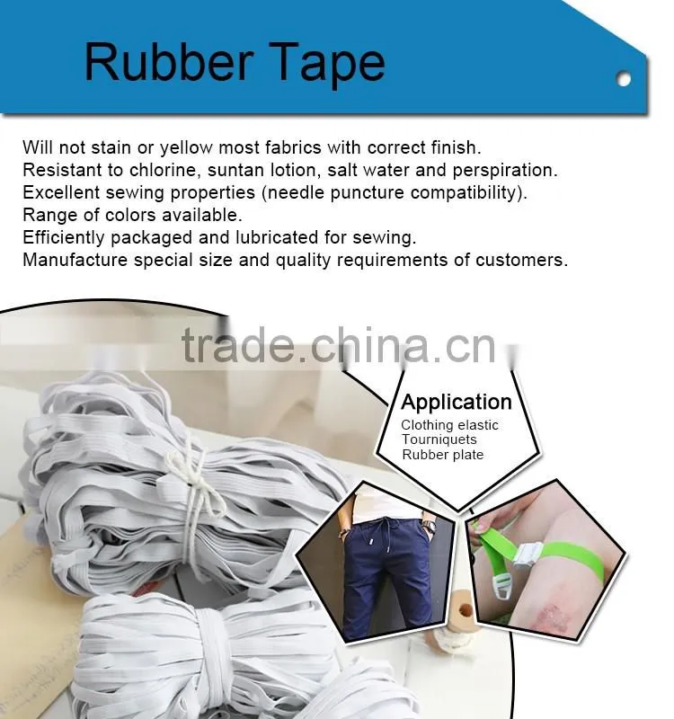 Elastic Rubber Tape For Swimwear, Elastic Rubber Tape For Underwear