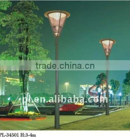 High quality steel garden light with PMMA or PC lampshade