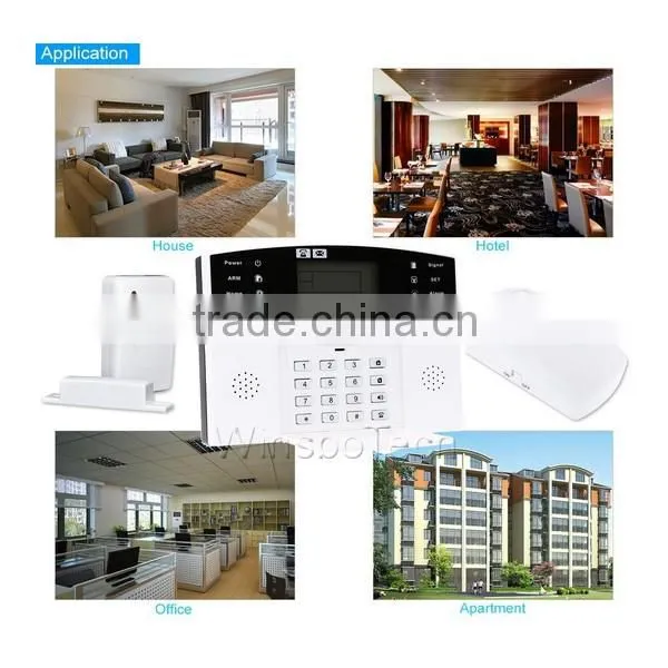 Factory price 99 Wireless & 8 Wired Zone GSM Home security wireless Alarm System