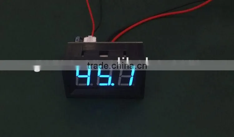 Blue LED display DC0 - 50A dc ampere meter with shunt