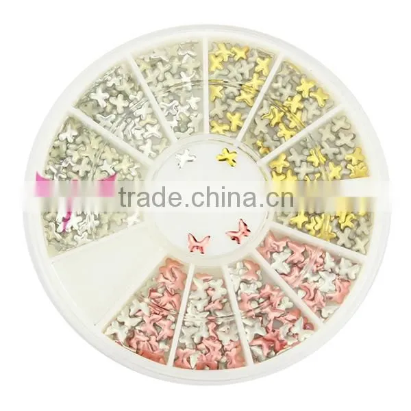 Fashion 12 colors glitter pearl for nail art decoration