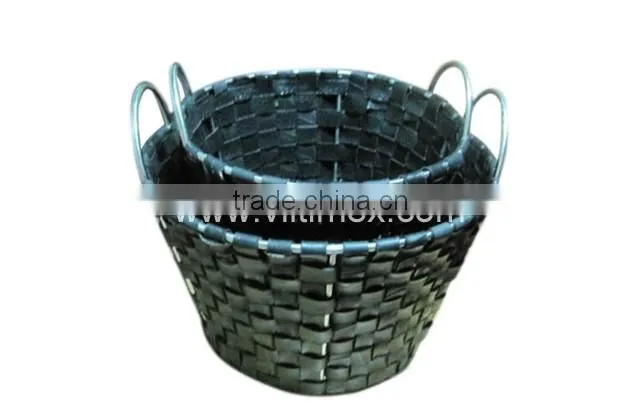 Car Tire Woven Baskets with hand