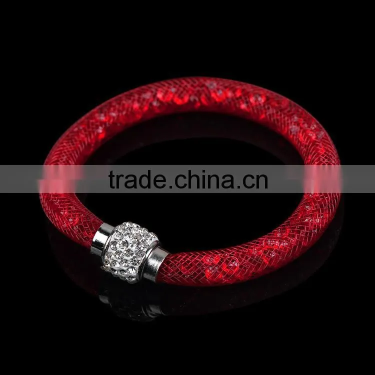 2015 new design colorful crystal stardust magnetic bracelet for women