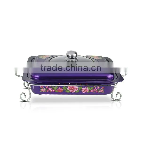 smooth surface commercial buffet chafing dish food warmer