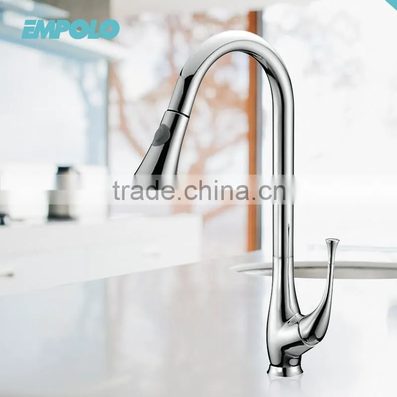 Deck Mounted Pull Out Kitchen Faucet KM4002