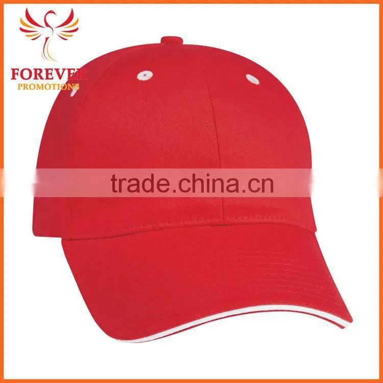 Chinese Manufactory Baseball Caps Cheap Embroidery Sandwich Baseball Visor
