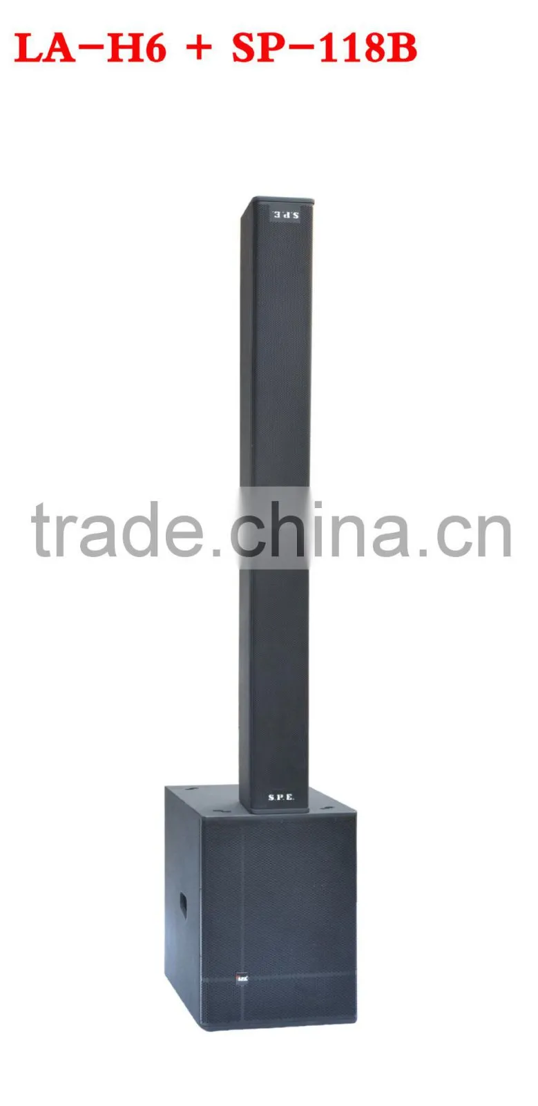 SPE Audio Pro 600W Column Speaker Box Line Array System LA-H6