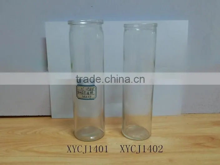 Glass candle jar
