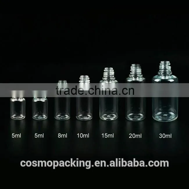 5ml 8ml 10ml plastic pet empty e cig liquid smoke oil bottle