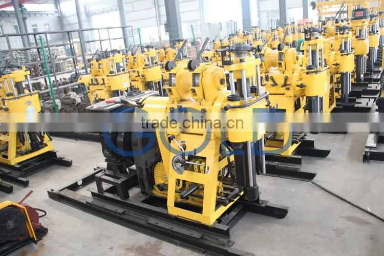 HZ-200YY small well drill rig compacted with mud pump, diesel engine with electrical starter