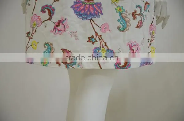 hot sale printed ladies casual dresses