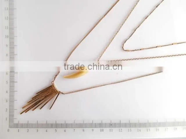 Fashion multilayer chain pendant necklace
