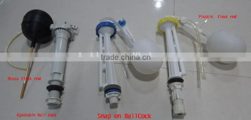 G15/16 south american plastic flush valve snap on ballcock