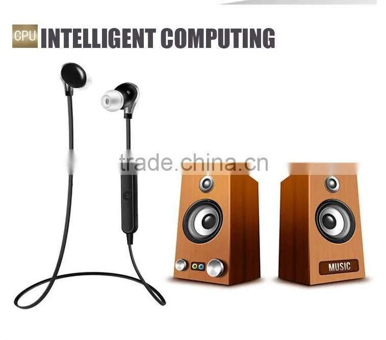 2016 Best Headset S360 Wireless Stereo Bluetooth V4.0 Headphones Handsfree Sports Earphone for Android