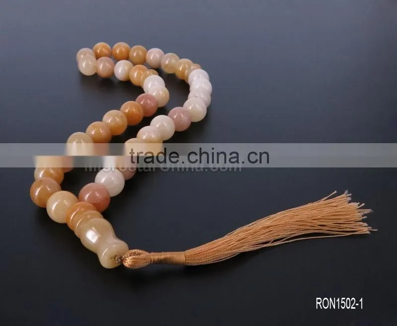 Allah misbaha cheap tasbih muslim small size 8mm grey agate prayer beads tesbih