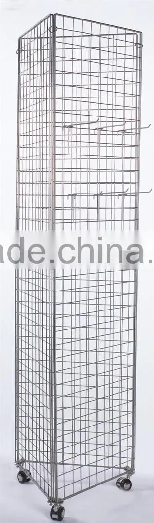 Retail Store Easy to Move 3 Side Phone Case Display Rack