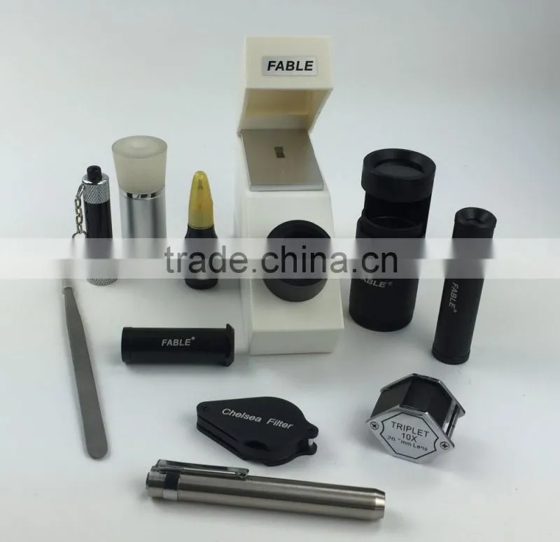 Portable and High Quality Jewelry&Gemstones Travel Testing Lab Tool Kit