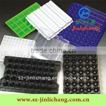 Transparent blister tray for cosmetics