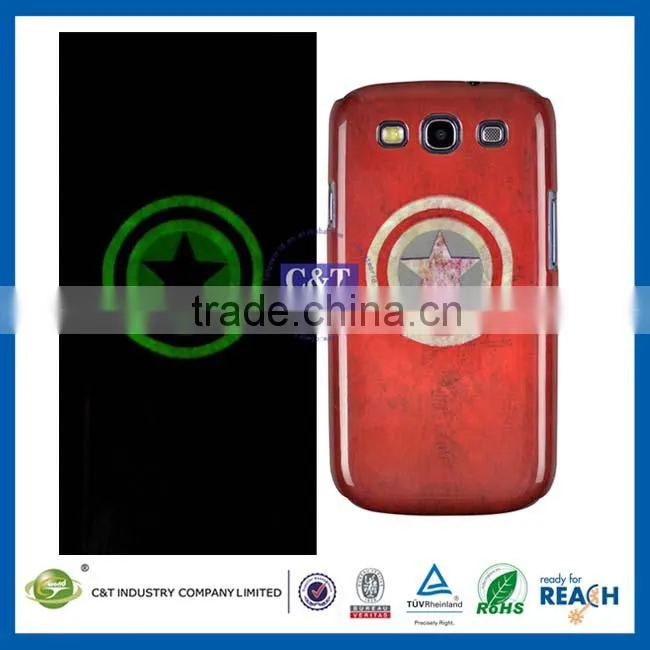 C&T Plastic luminou glow case for iphone 5c