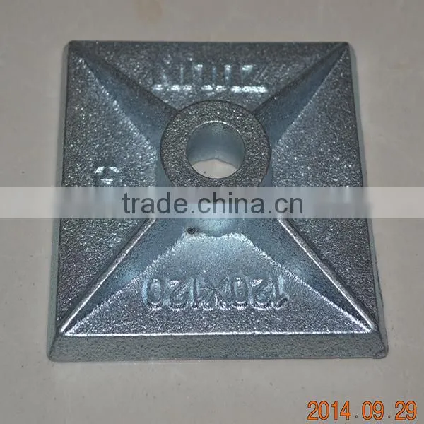 Base plate Ductile iron scaffolding accessories round base plate