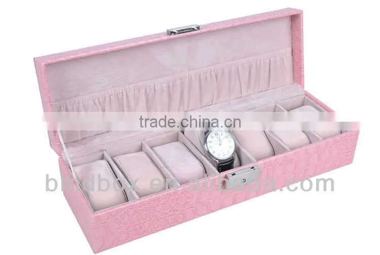 Hot Sale Rectangular Leather Watch Boxes For Women