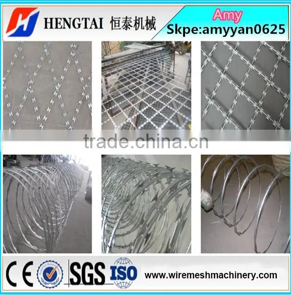 Nine Strips Razor Blade Wire Machinery/Razor Barbed Wire Making Machine Hot sale