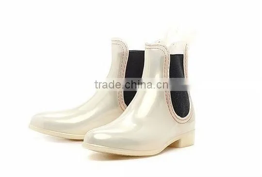 Women Fashion ankle Rain Boots