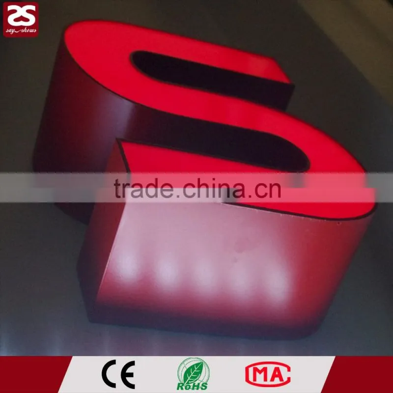 Stainless Steel Acrylic Frontlit Led Letter Channel Signage For Outdoor Advertising