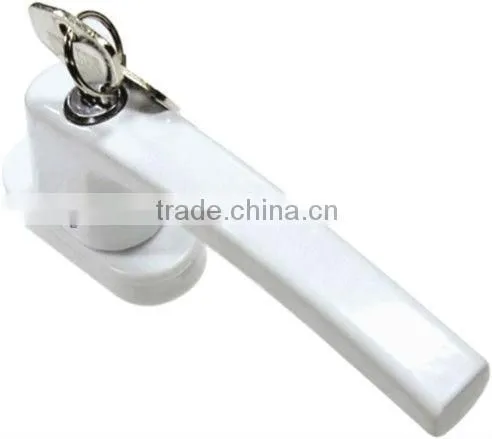 Upvc Window Handle Zinc/Aluminum alloy window handle Puwei PWS Inward Opening Window Handle with key/lock