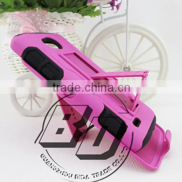 New Design Classical Combo Heavy Duty Hybrid Rugged Rubber Gel Armor Case with Belt For LG L80
