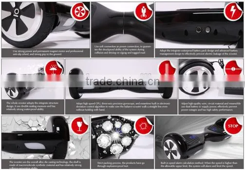 2016 new model self balancing haverboard scooter 2 wheels electrical balance scooter