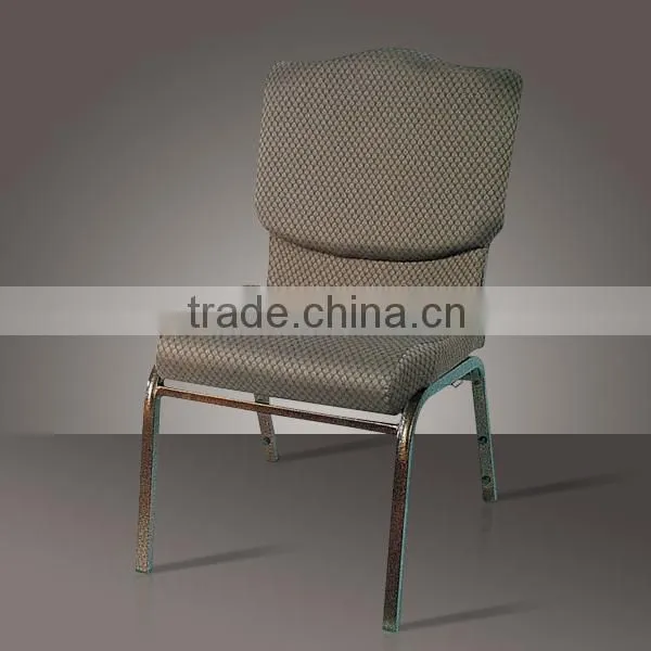 Wholesale fabric church pews stackable iron chair cheap church chair