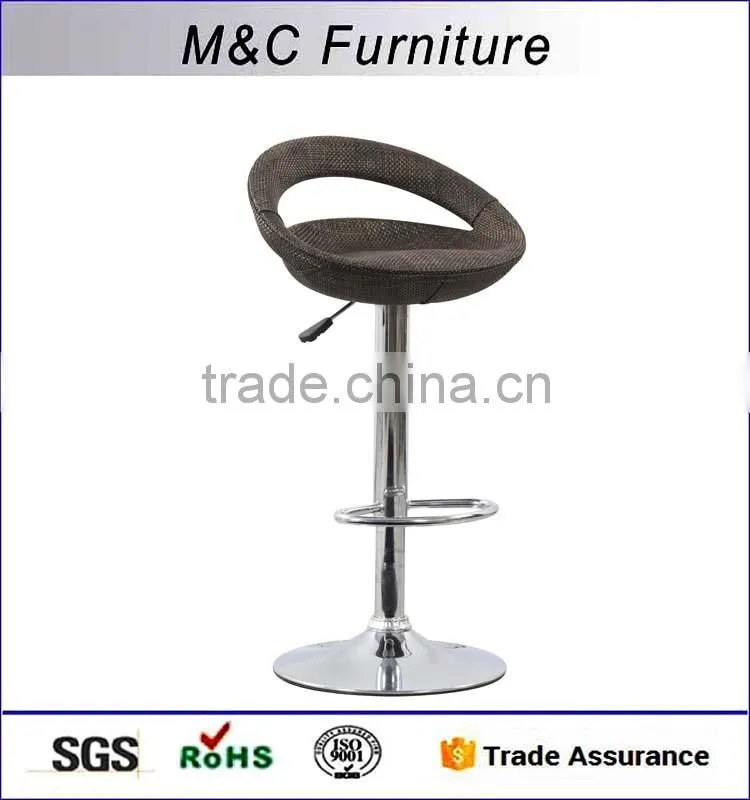 Good quality vine material swivel design bar stool