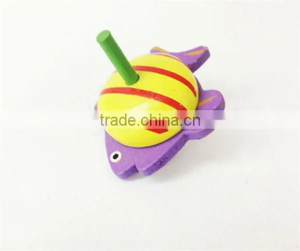 cheap promotional classic toy wood spinning top