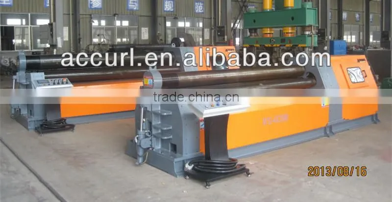 W12-25*3000 CNC Touch Screen Hydraulic Plate Sheet Rolling Bendr Machine with PLC