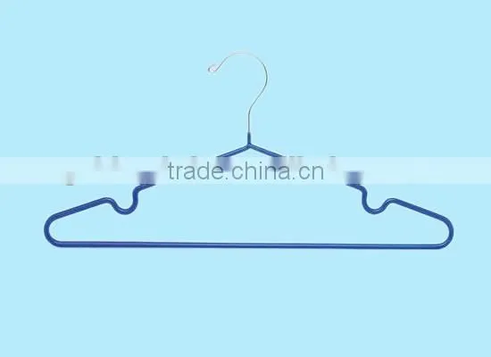 Blue Finished Non-Slip PVC Coated cloth Hanger