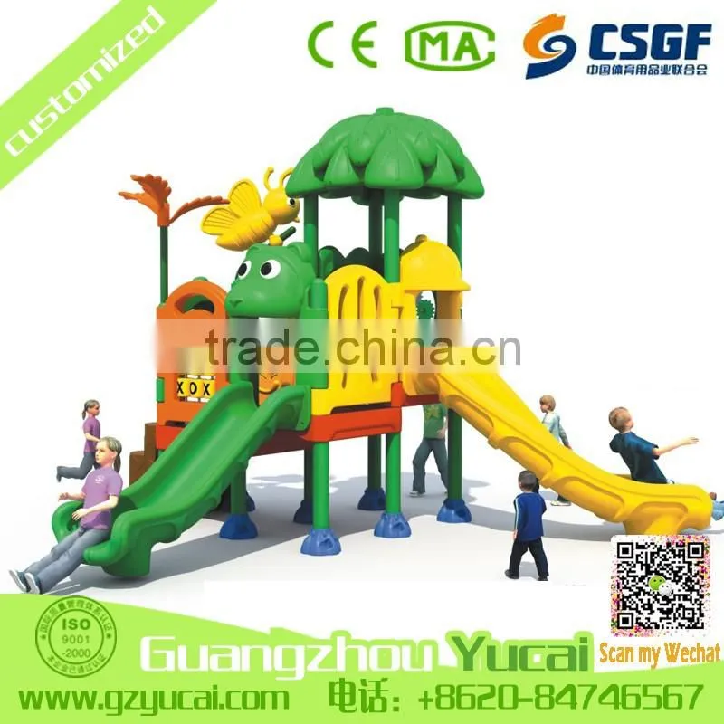 kids outdoor children playground equipment slides customized for sale