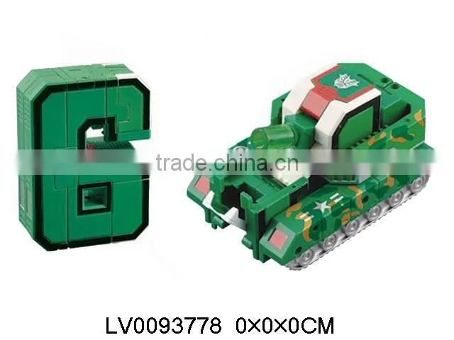 Funny DIY toy 6-0 assembly toy robot with light & sound