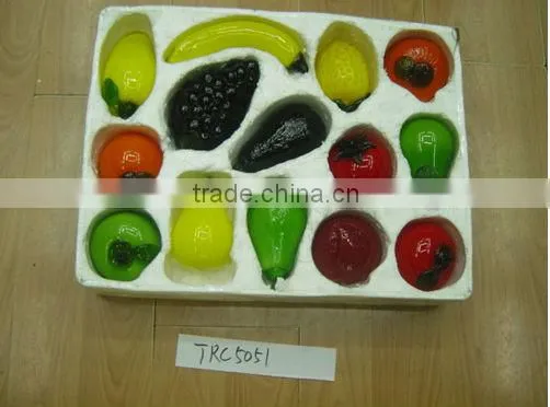 Small garden ornaments wholesale glass fruit for festival show