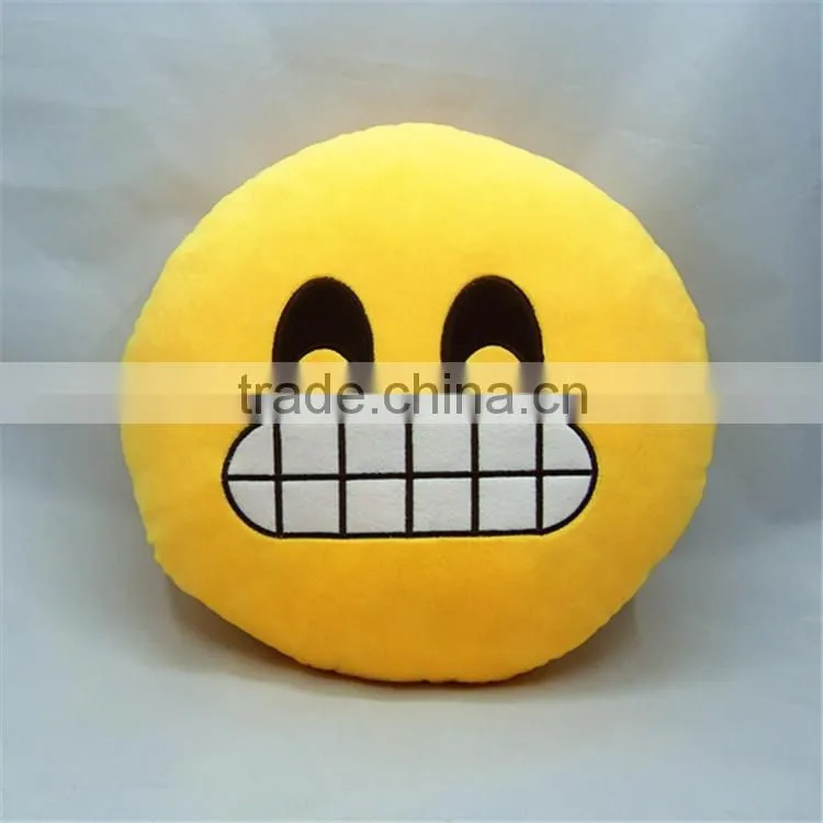 14 inch Emojicon yellow Plush Comfy Throw Pillows